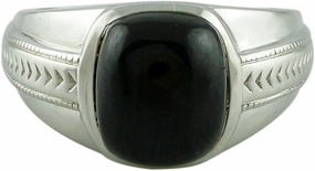 Carillon Black Spinel Cushion Shape 6.5 Carat Natural Earth Mined Gemstone 925 Sterling Silver Ring Unique Jewelry for Women & Men