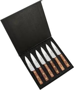 Case xx Kitchen Cutlery Steak Knives Walnut Wood 6-Knife Set 11078