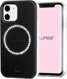 Case-Mate LuMee Halo Light Up Selfie Case for iPhone 12 Mini (5G) - Front & Rear Illumination - 5.4 Inch - Matte Black