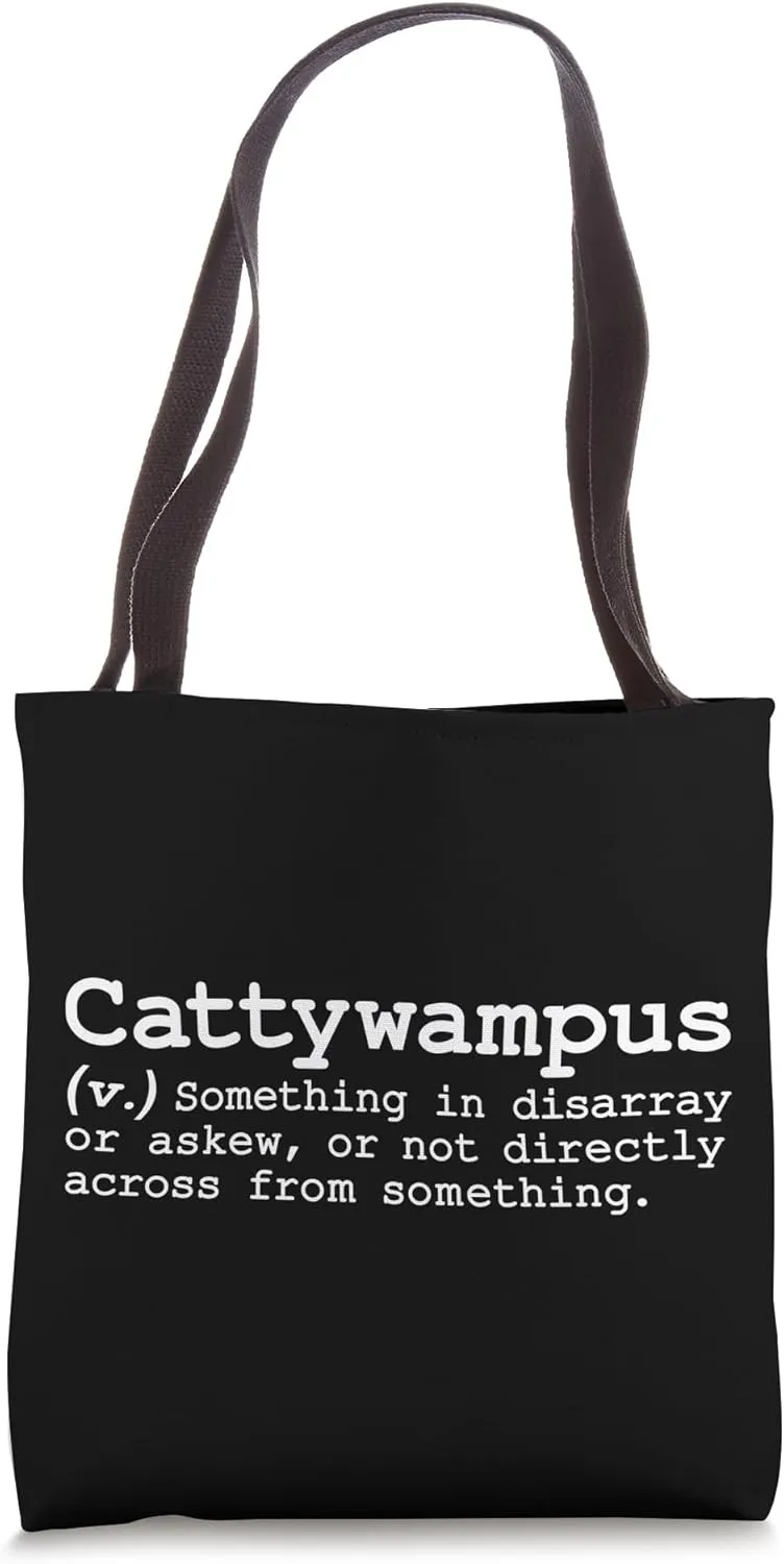 Catawampus Funny Weird Obscure Cute Word Definition Fan Love Tote Bag