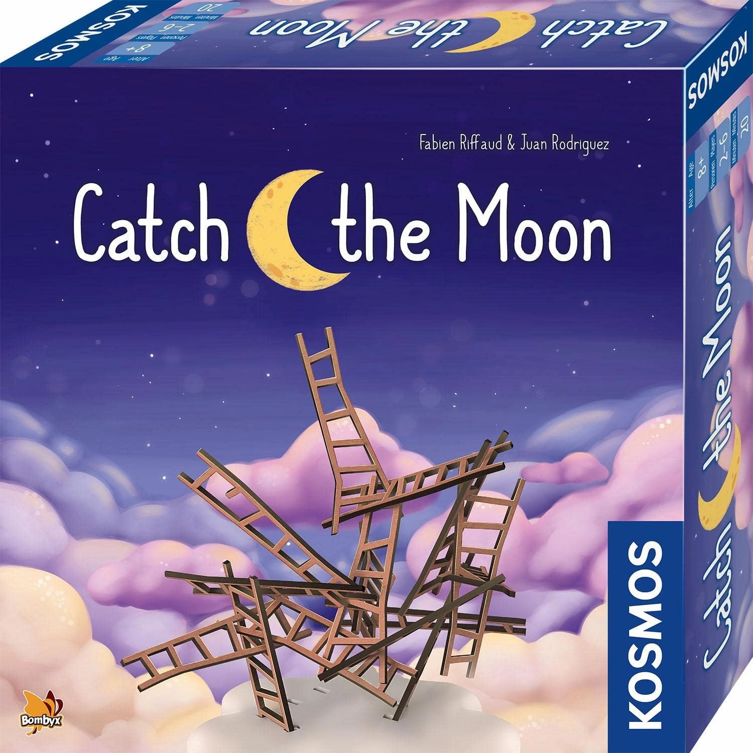 Catch The Moon | Dexterity Stacking Board Game for 1 to 6 Players | Beautiful Design & Whimsical Theme, Balance Wooden Ladders to Reach The Moon | Family Game Night Favorite | Ages 8 