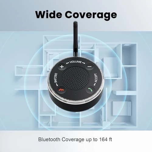 Cell Phone Ringer Amplifier for Elderly, External Ringer for Cell Phone, Bluetooth Ringer Amplifiers for Hard of Hearing – Loud Ringtone/Call, Message & App Alerts/Answer Calls