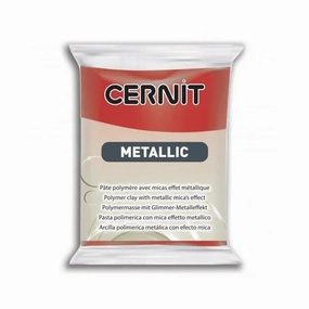 Cernit Metallic 56g Red Rouge 400