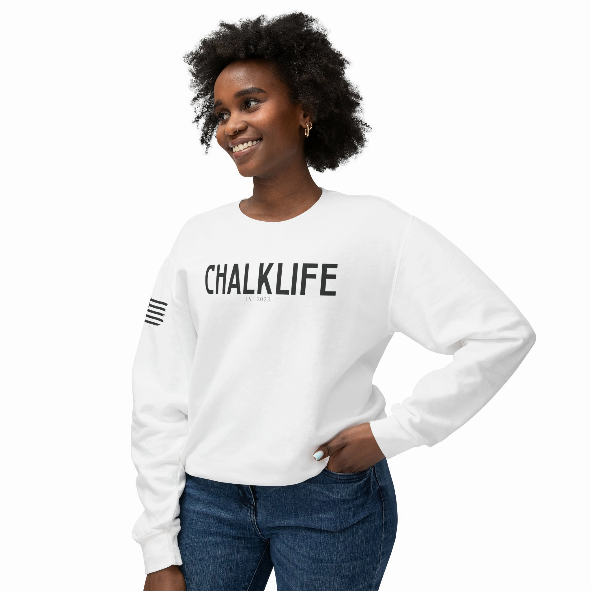 Chalklife - Women's Stamp Lightweight Crewneck Sweatshirt