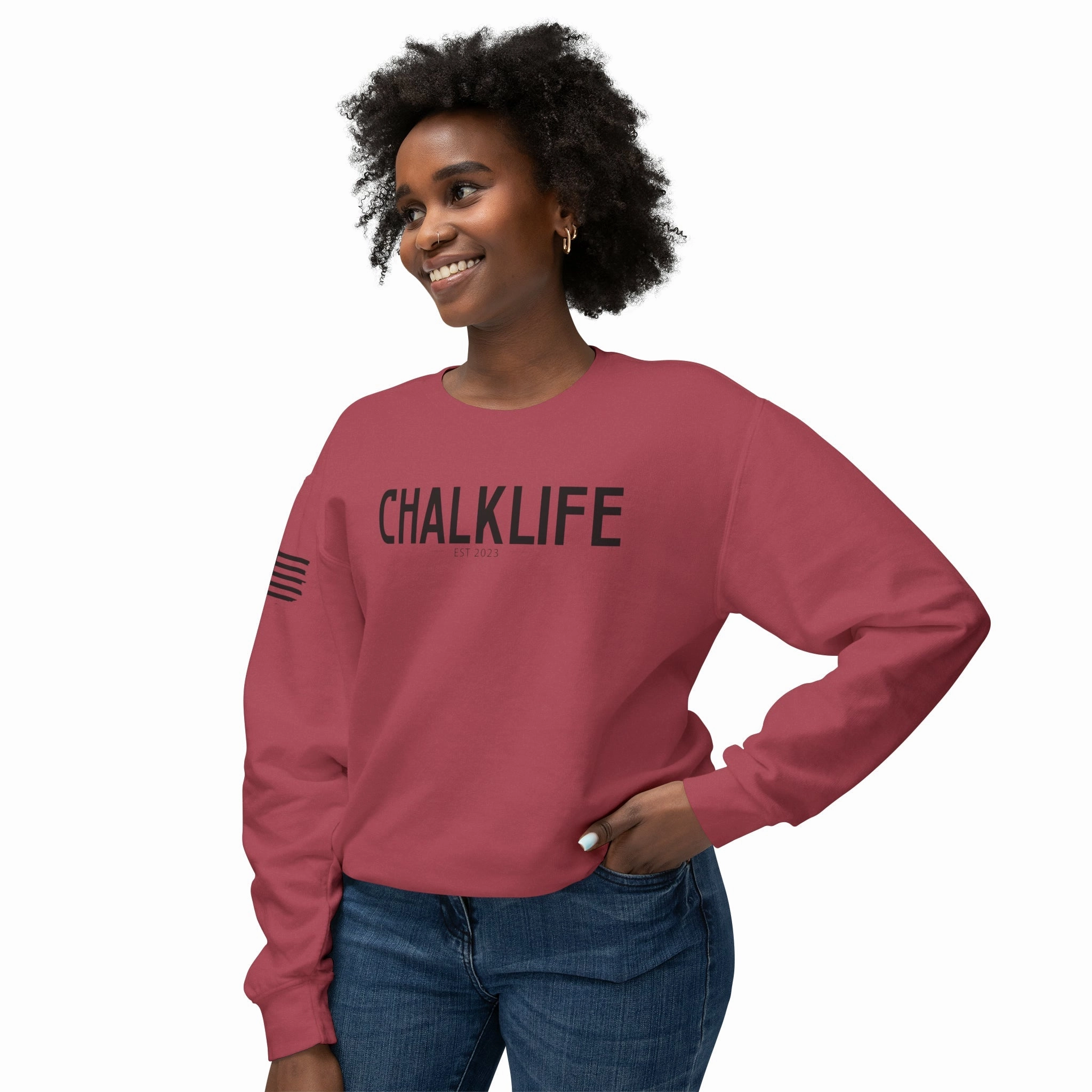 Chalklife - Women's Stamp Lightweight Crewneck Sweatshirt