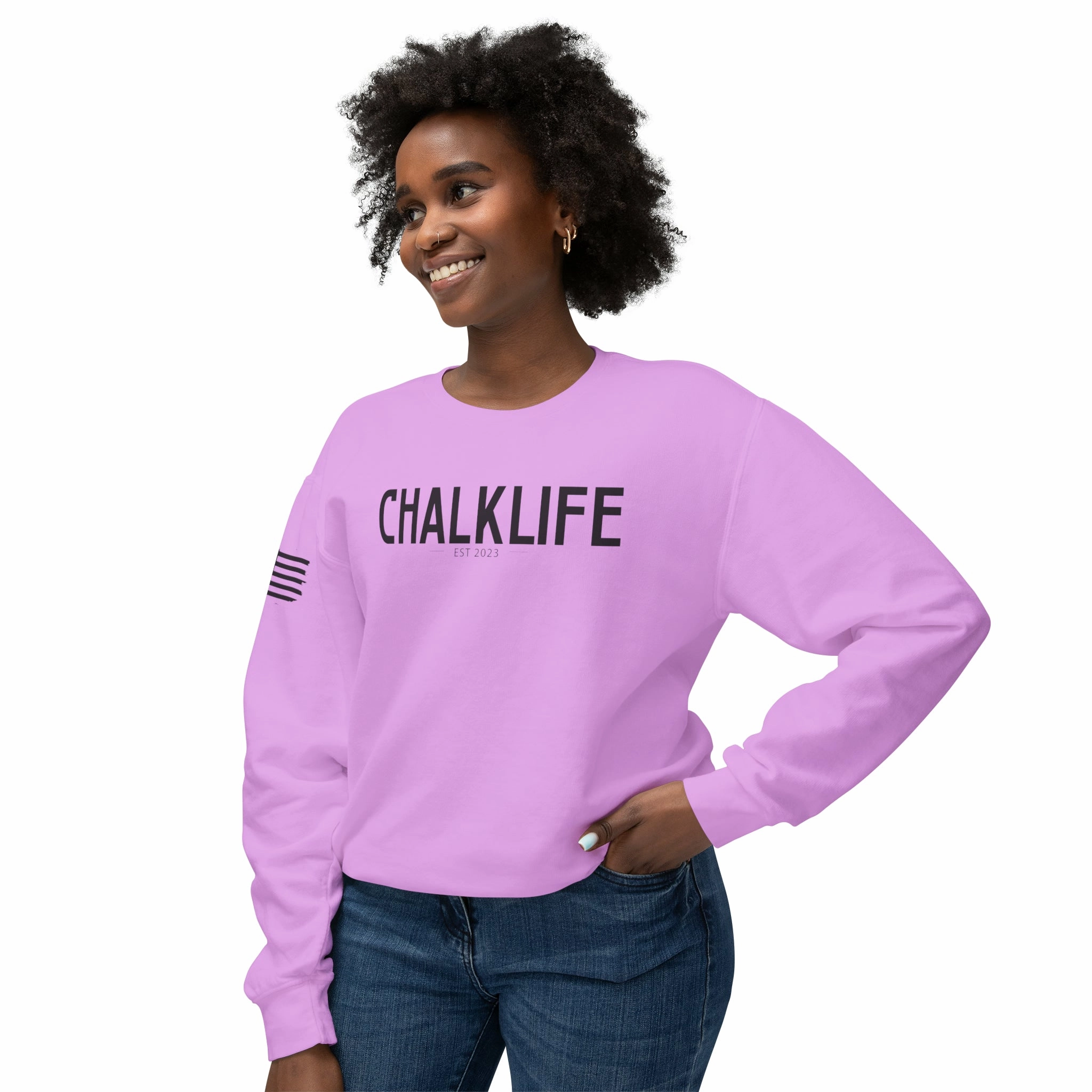 Chalklife - Women's Stamp Lightweight Crewneck Sweatshirt