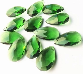 Chandelier Crystal Prisms Pendants 5pcs/lot 38mm Chandelier Pendant Angel's Tears Faceted Crystal Chandelier Pendants for Chandelier Parts, Lighting Parts Chandelier Crystal Prisms Pendants (Color :