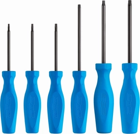 CHANNELLOCK TS-6H 6 Piece Professional Torx Screwdriver Set, Magnetic Tip, Made in USA, Molded Tri-Lobe Grip