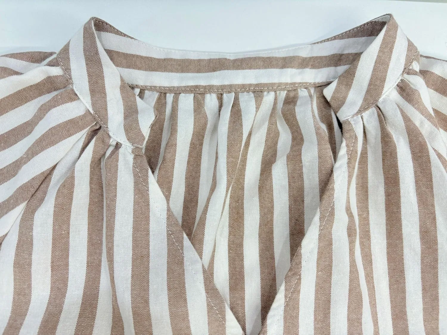 CHARTOU Women Summer Striped Beach Vacation Mini Dress 3/4 Sleeve Boho Chic Outfits Tunic Shift Dress