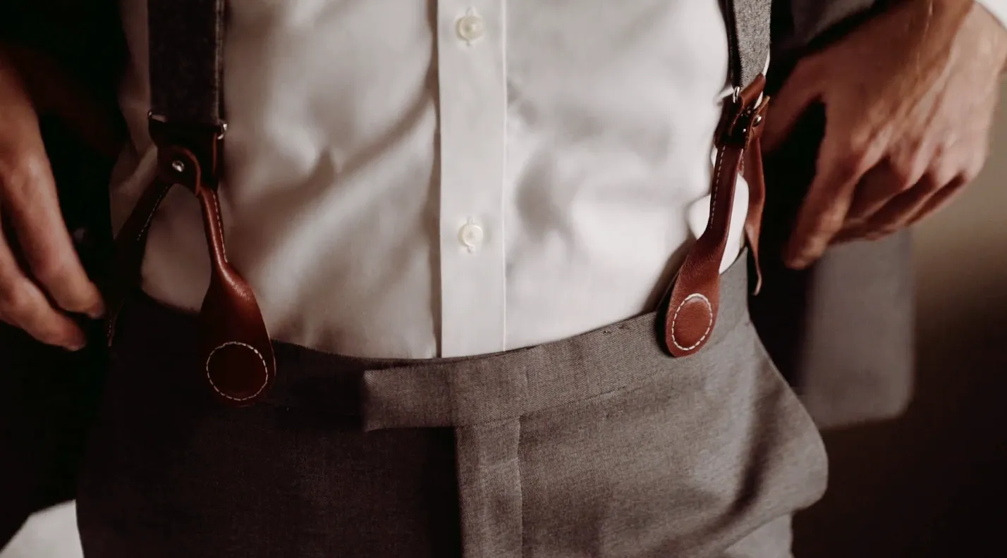 Cherry Red Magnetic Clasp Suspenders – The Best Alternative to Clip-Ons | Heritage American Wedding Menswear