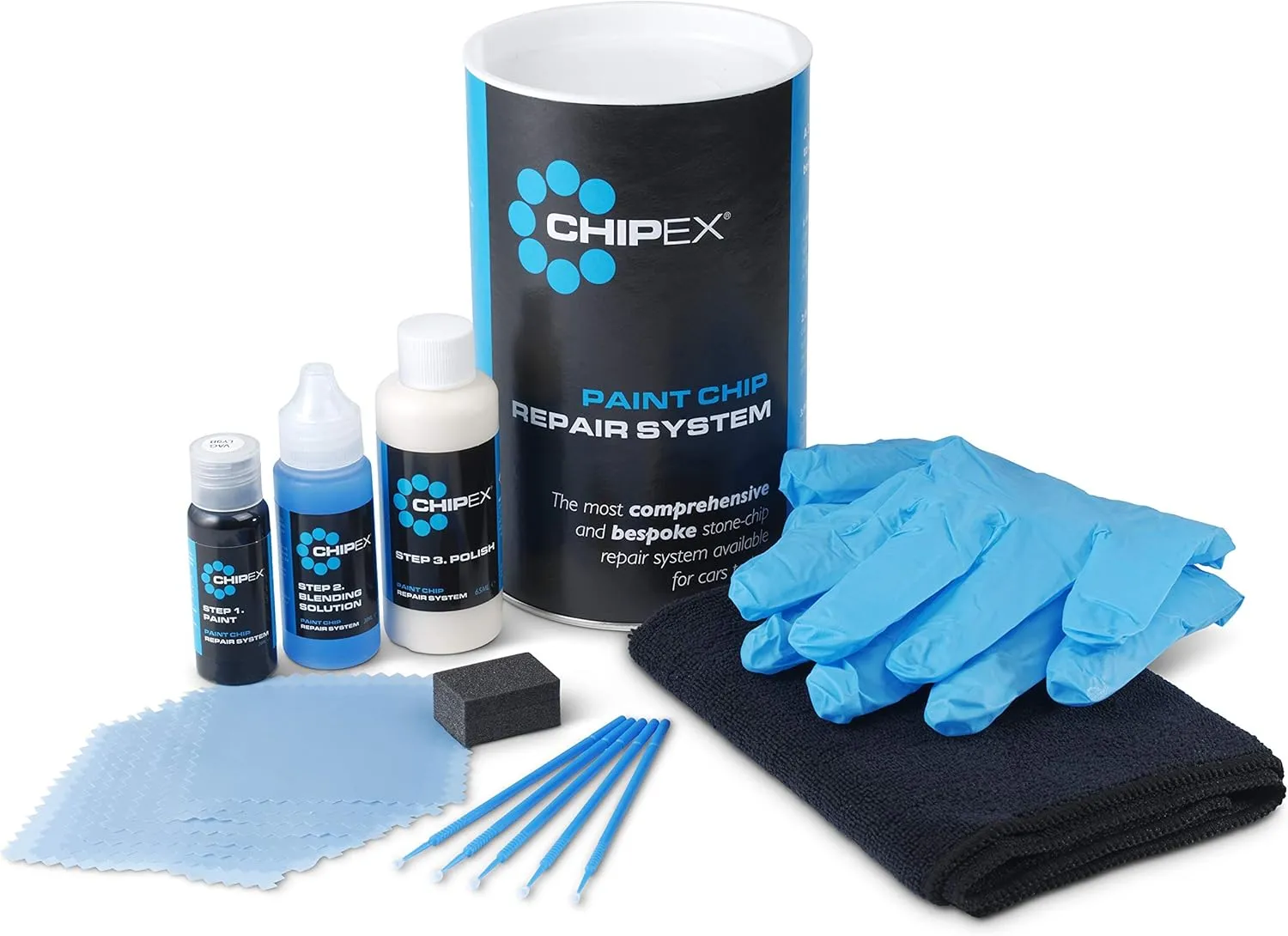 Chipex | Premium Touch-Up Automotive Paint Kit Compatible with Maserati, Color 180757 Grigio Fiamma Fendi | Touch Up Paint Kit & Car Paint Scratch Remover | Includes Paint Brush Kit | Plus Kit