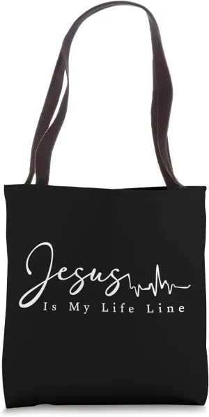 Christian Sayings Jesus Cross Chest Faith Cross Tote Bag
