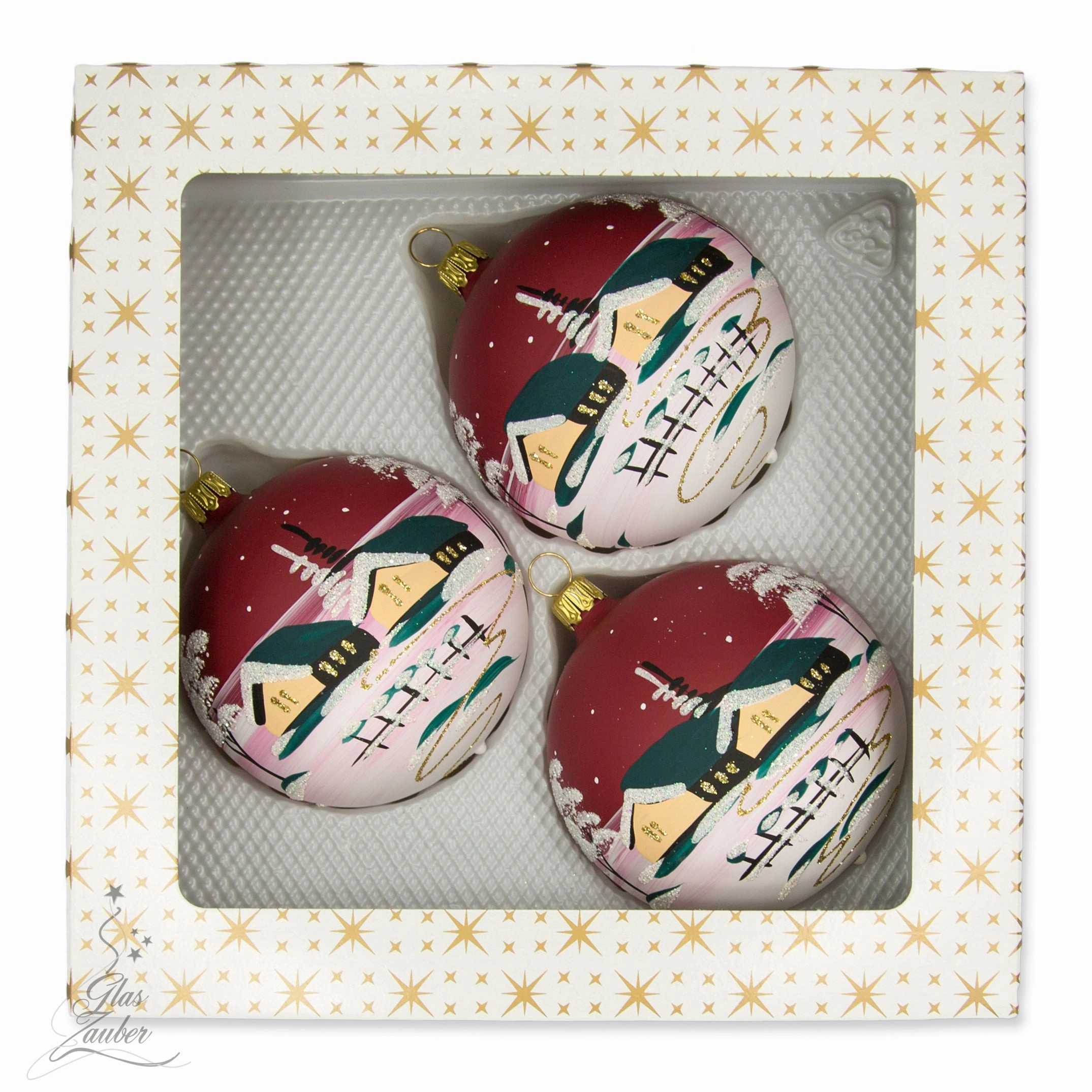 Christmas ornament - ball set - 3 pieces
