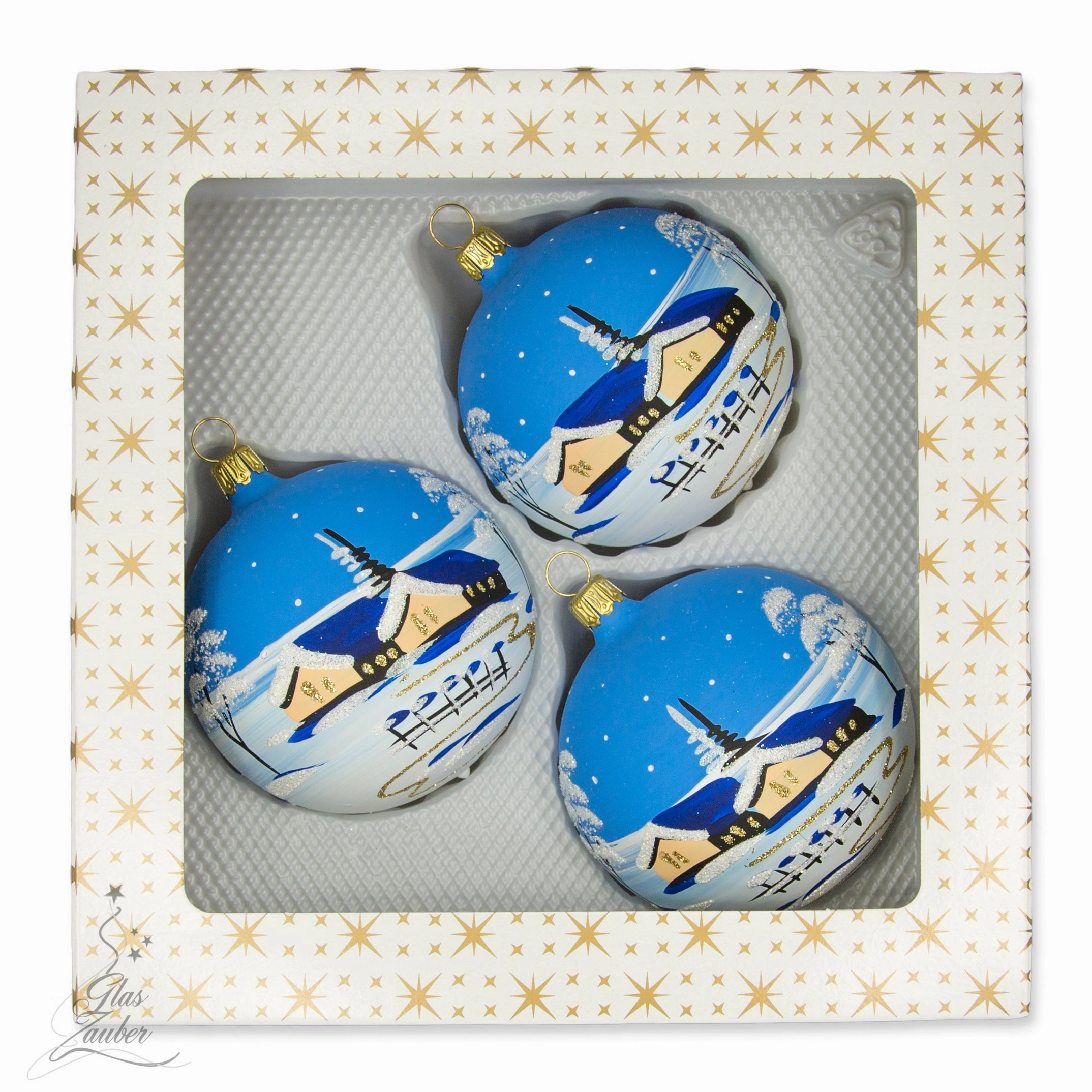 Christmas ornament - ball set - 3 pieces