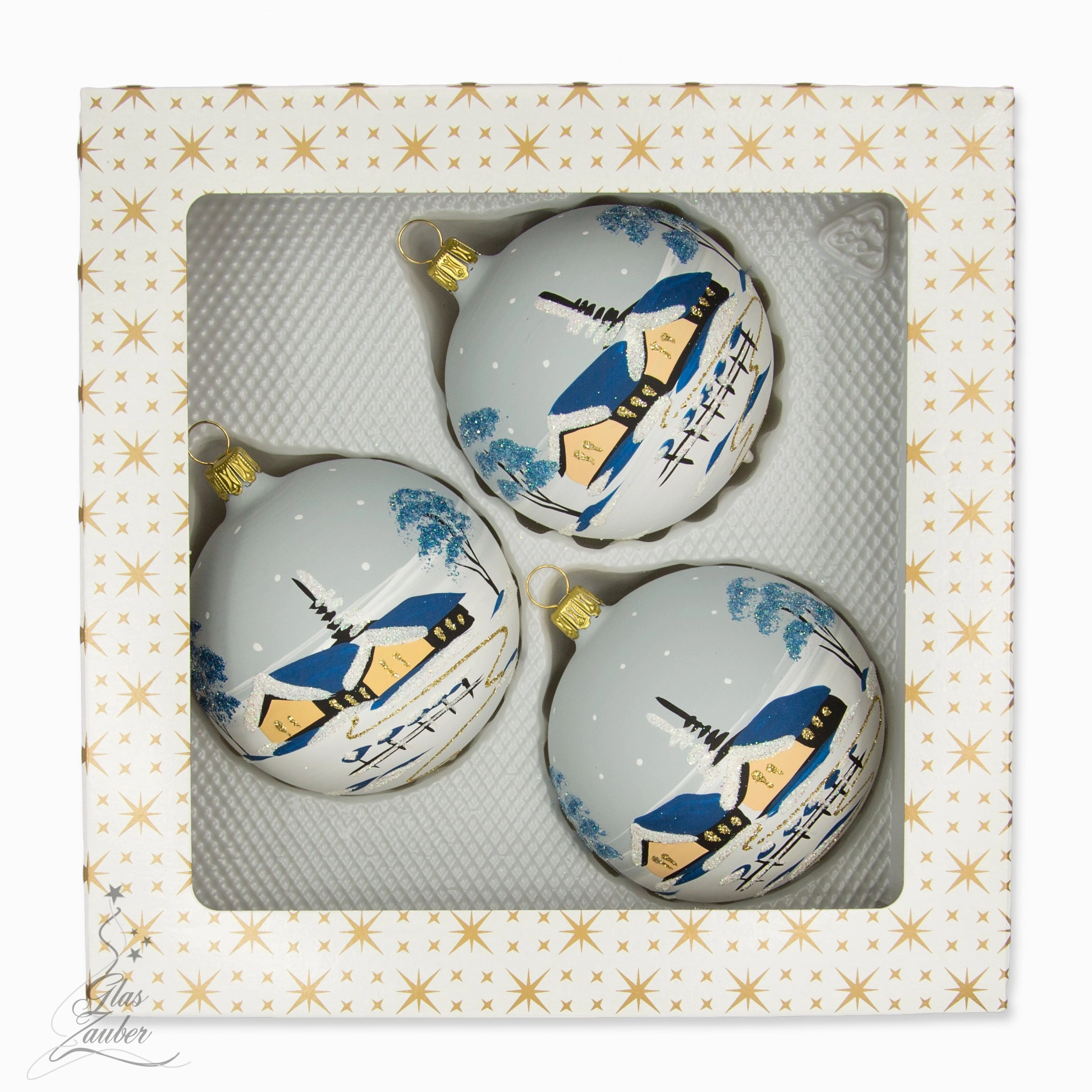 Christmas ornament - ball set - 3 pieces