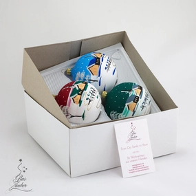 Christmas ornament - ball set - 3 pieces