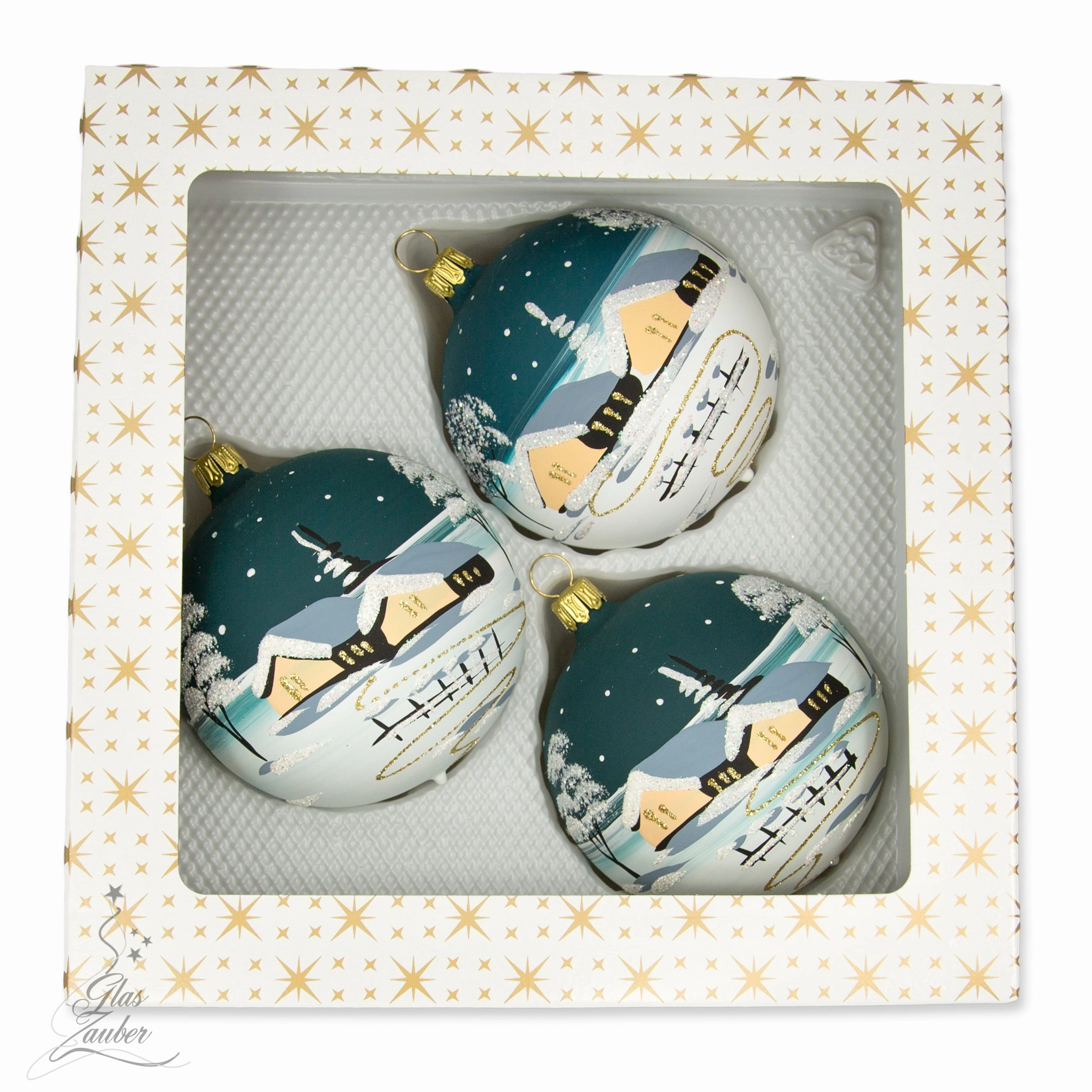 Christmas ornament - ball set - 3 pieces