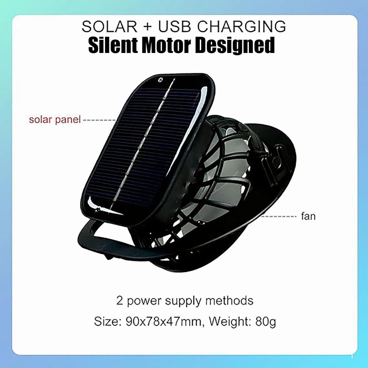 Colitt - Fishing Hat with Built in Fan, Hat with Fans Solar Power, Colitt Fishing Hat Wide-Brimmed Hats with Two Fans