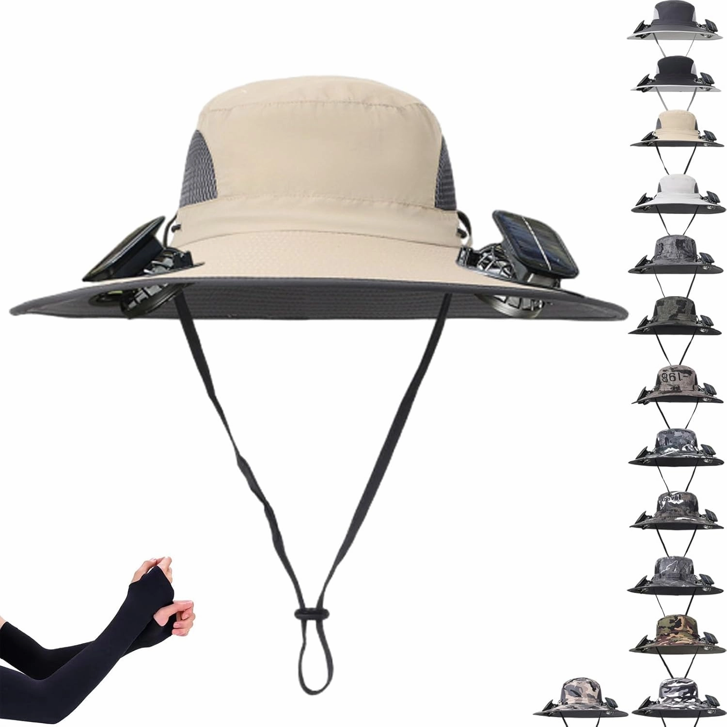 Collit Fishing Hat, Consulbefor Fan Hat, Bucket Wide Panel Brim Sombrero Hats Men in Outdoor