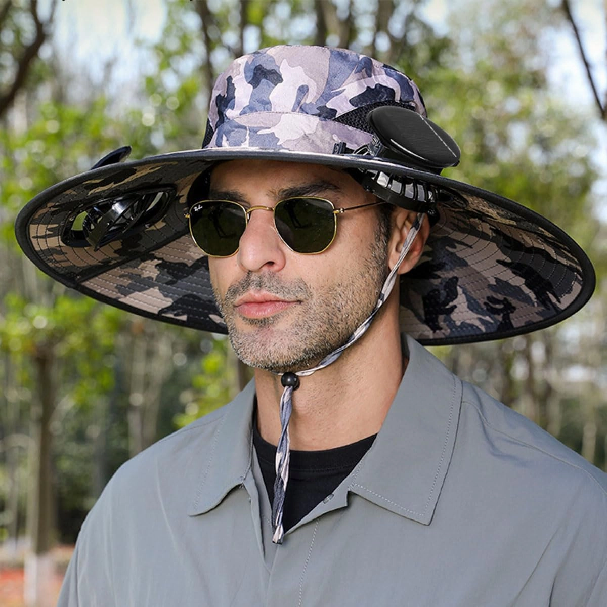 Collit Fishing Hat, Consulbefor Fan Hat, Bucket Wide Panel Brim Sombrero Hats Men in Outdoor