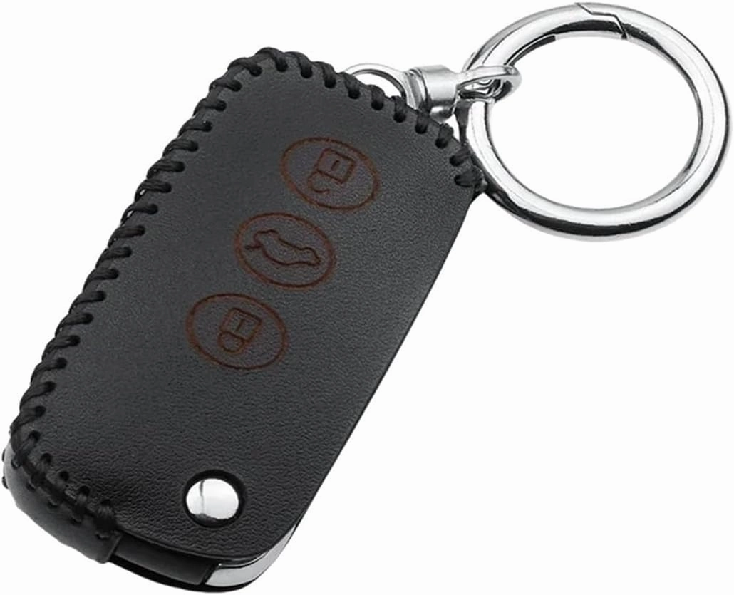 Compatible for Bentley Mulsanne Continental Flying Spur Car Key Bag Case Wallet Holder Key Cover Top Leather(Style 4)