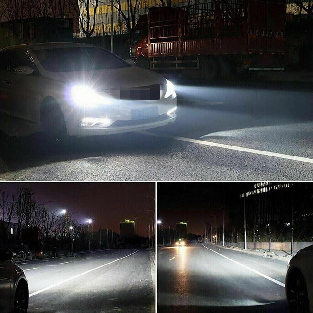 Compatible For Dodge Ram 1500 2500 3500 With Projector 2013 2014 2015 Bulbs 9005 High Beam 9012 Low Beam 9140 Fog Light Bulbs 6500K White with fan, IP68 Waterproof, Packof 6