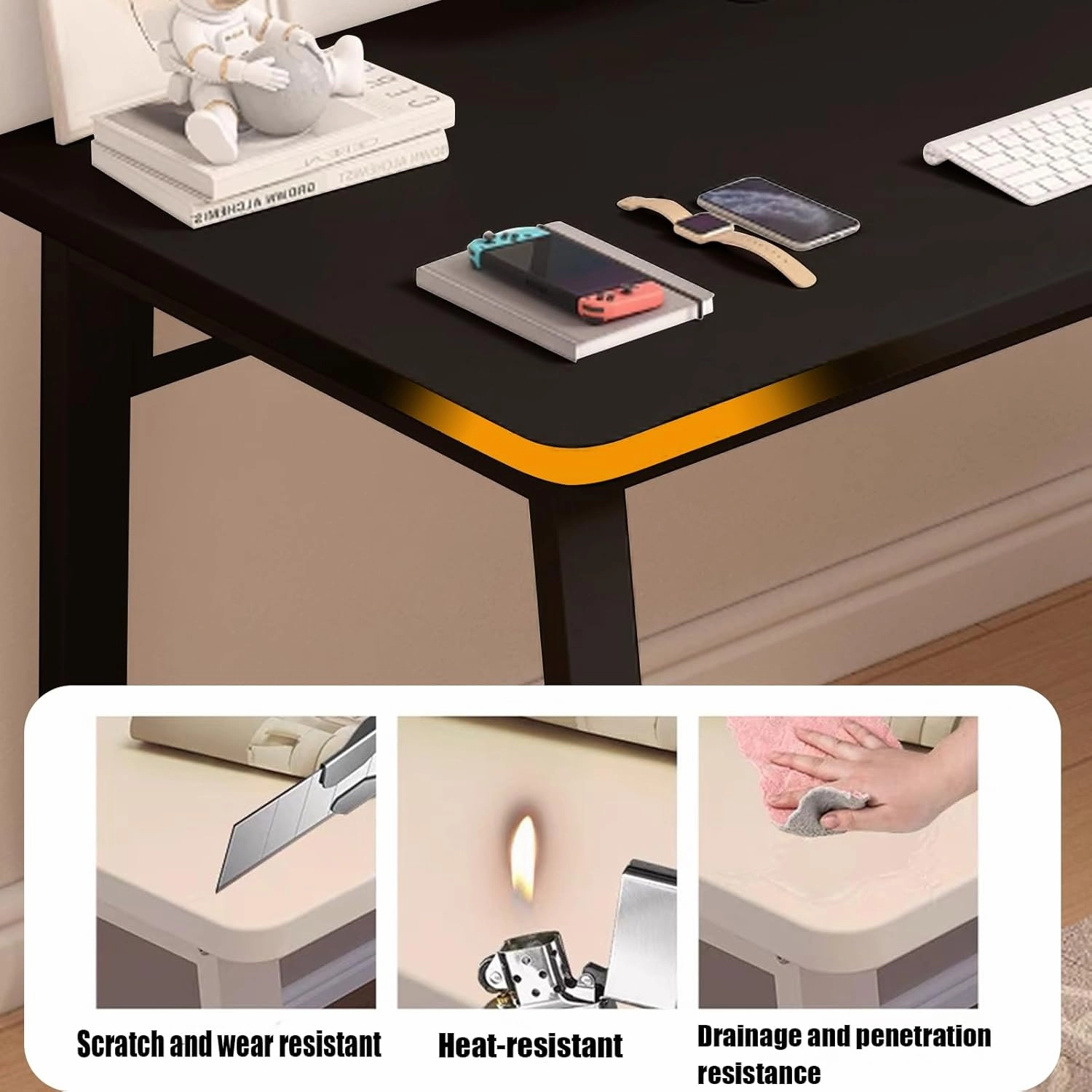 Computer Desk Modern Simple Style Desk for Home Office, 31.5 inch Small Writing Tablefor Bedroom