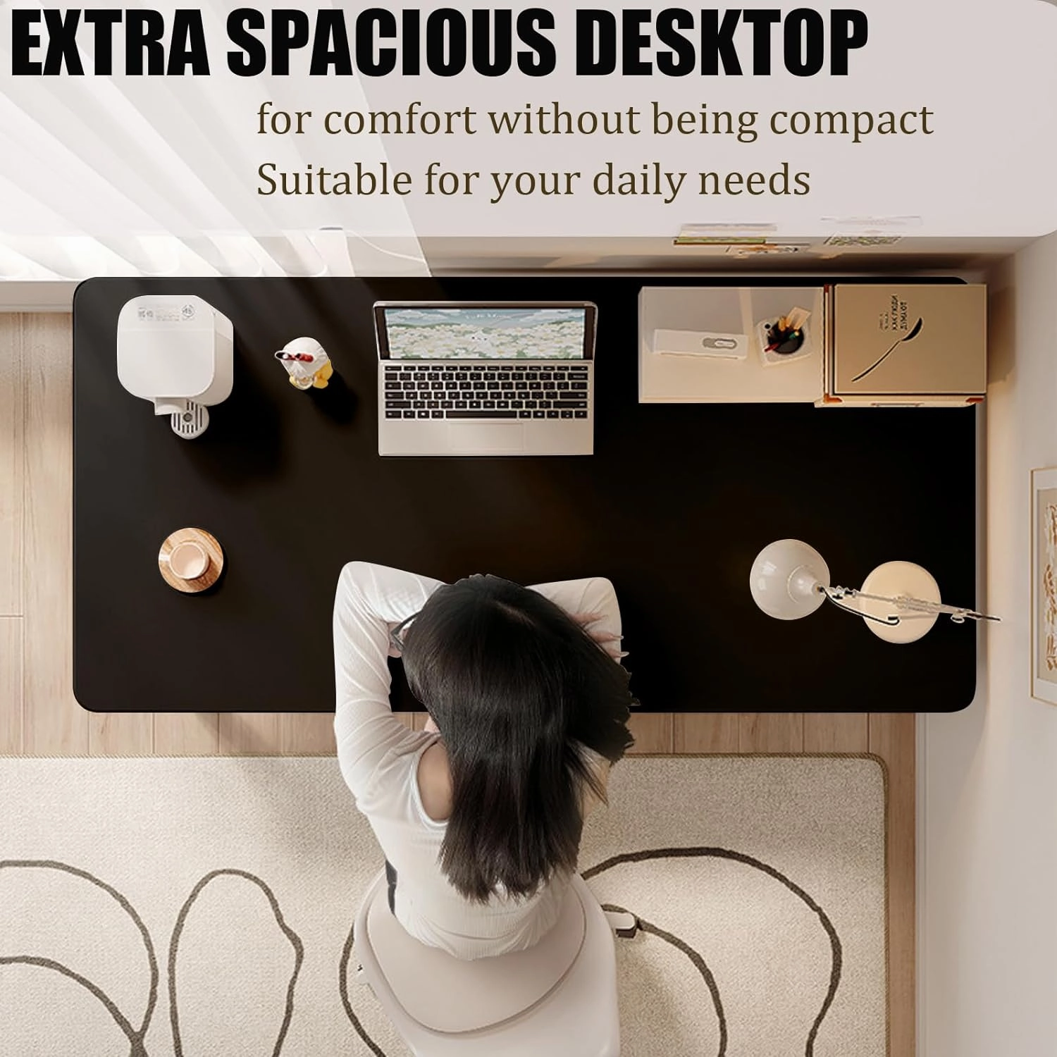 Computer Desk Modern Simple Style Desk for Home Office, 31.5 inch Small Writing Tablefor Bedroom