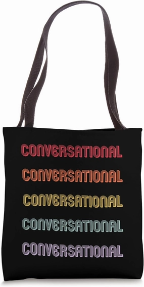 Conversational Tote Bag
