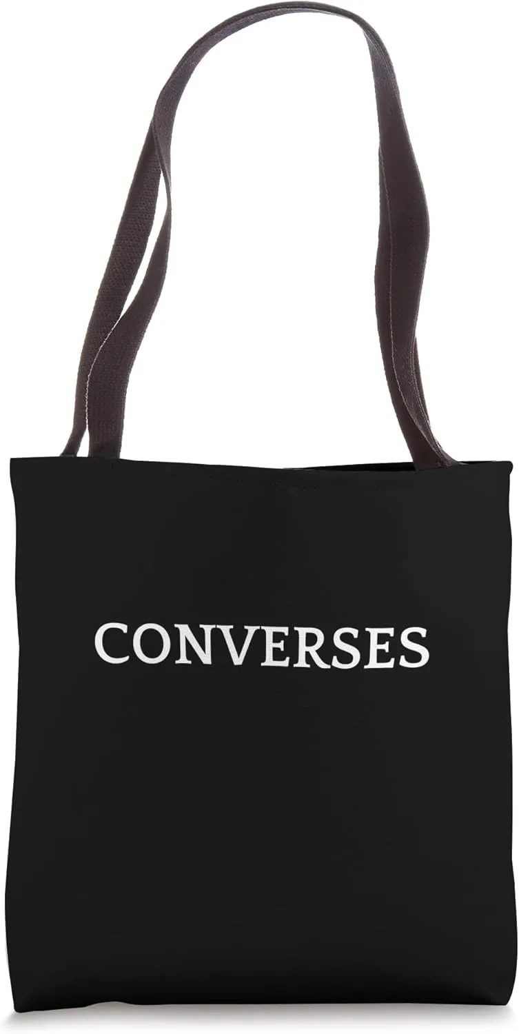CONVERSES English Word Apparel Tote Bag