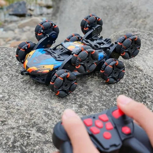Cool 8 Wheels Hand Controlled rc Stunt Car Toys, Gesture Sensing Remote Control Cars for Boys Age 6 7 8-12 13 14 Year Old, Birthday Gifts Ideas for Kids