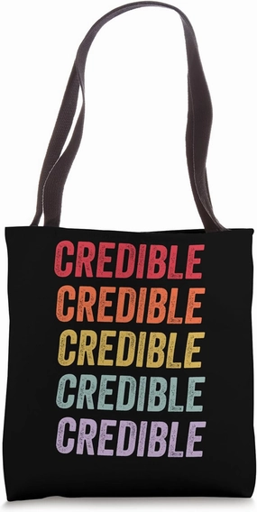 Credible Tote Bag