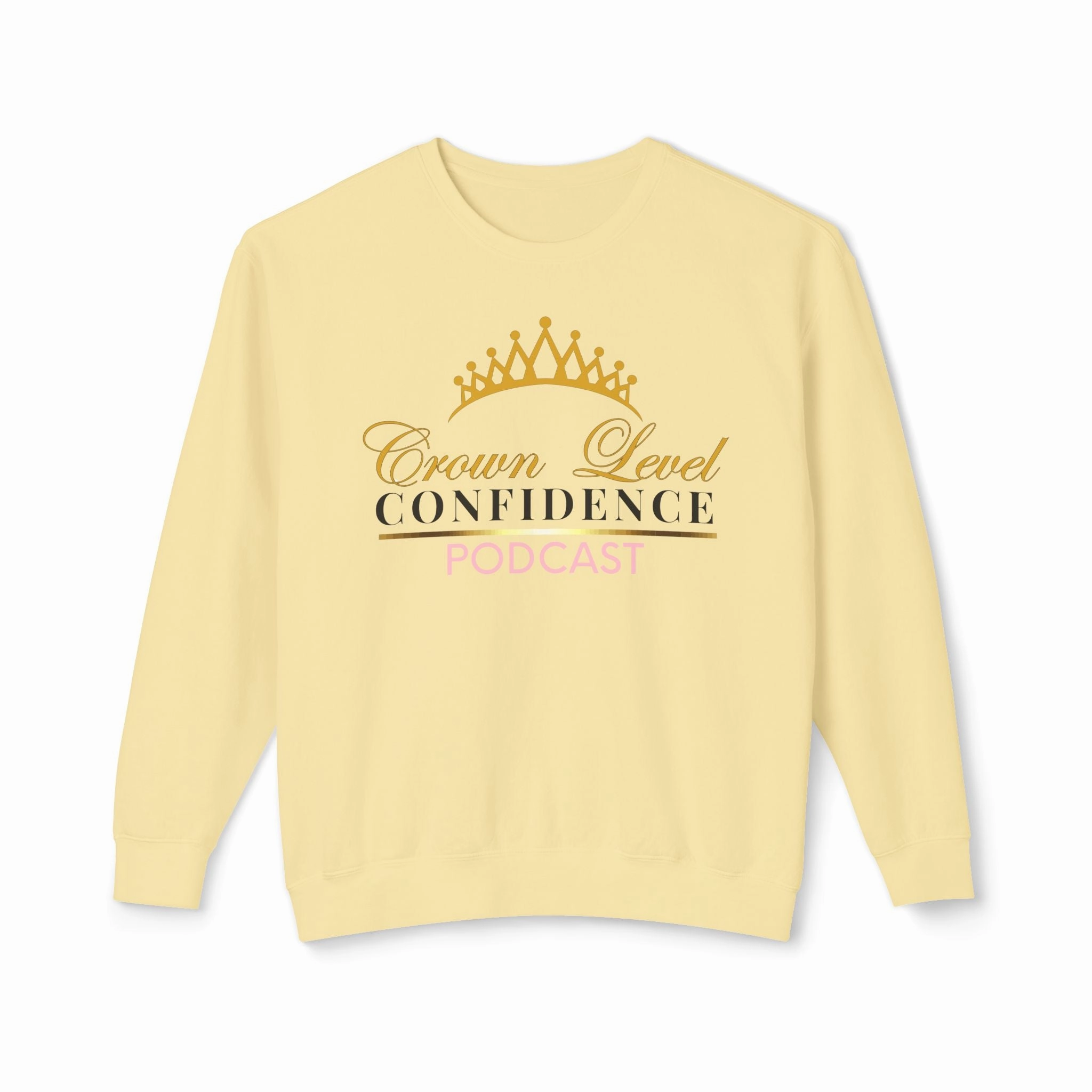 Crown Level Confidence Unisex Lightweight Crewneck Sweatshirt