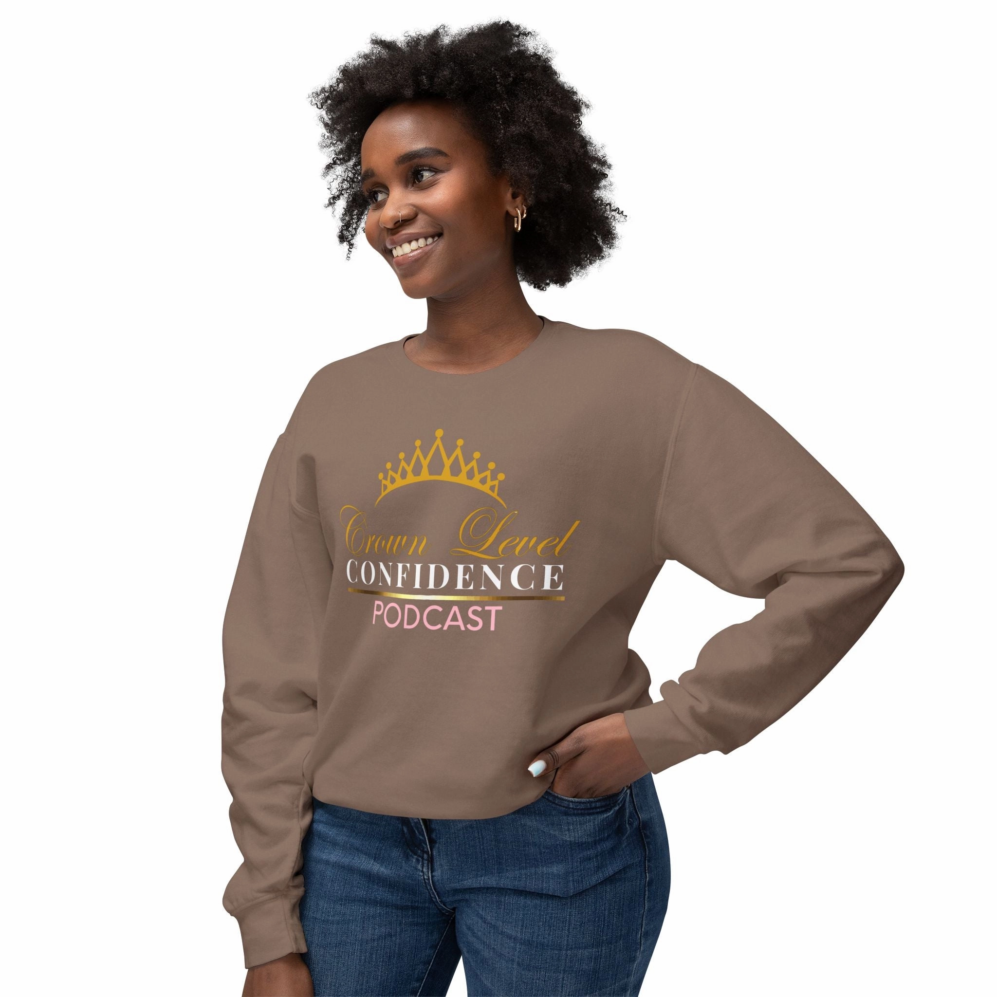 Crown Level Confidence Unisex Lightweight Crewneck Sweatshirt