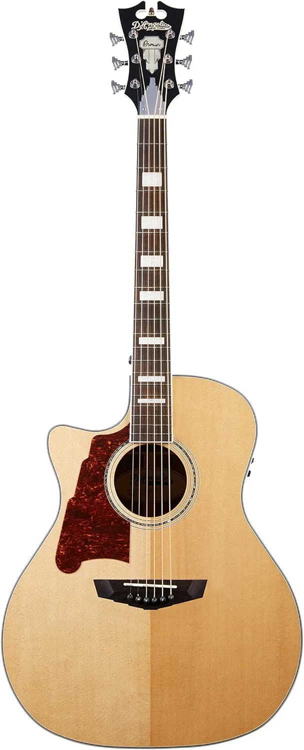 D'Angelico Premier Gramercy Lefty Acoustic-Electric Guitar - Natural