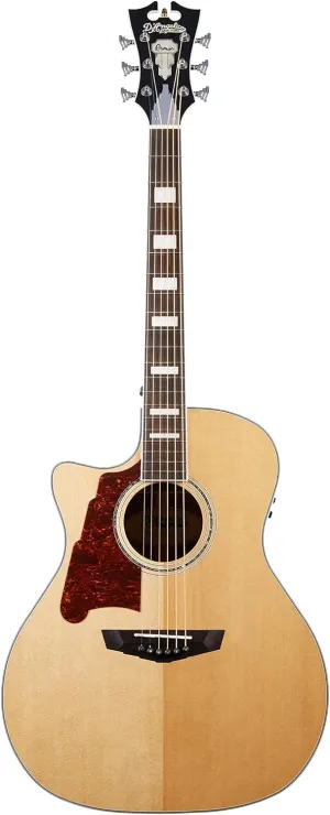 D'Angelico Premier Gramercy Lefty Acoustic-Electric Guitar - Natural