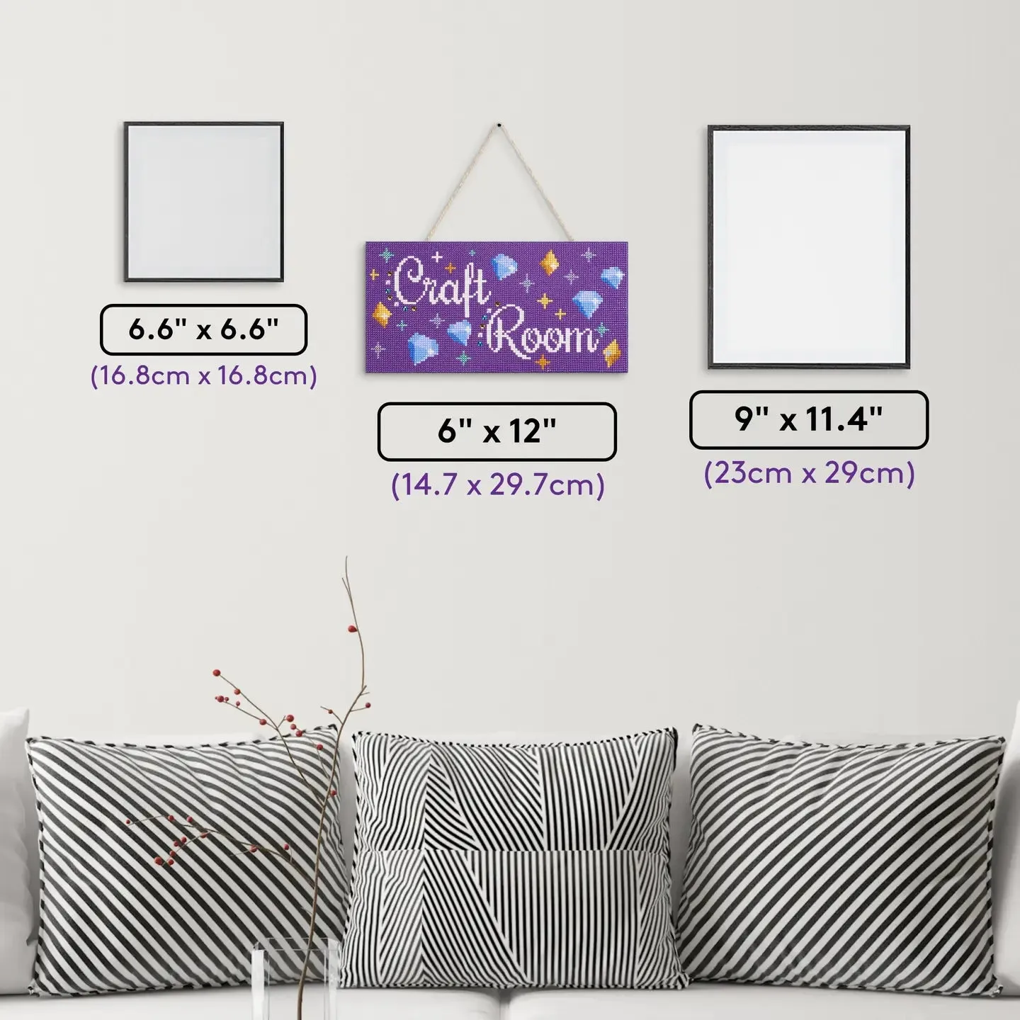 Diamond Art Club SQUARES Hanging Sign - Craft Room