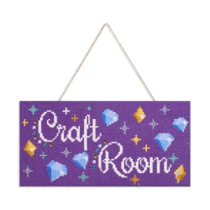 Diamond Art Club SQUARES Hanging Sign - Craft Room