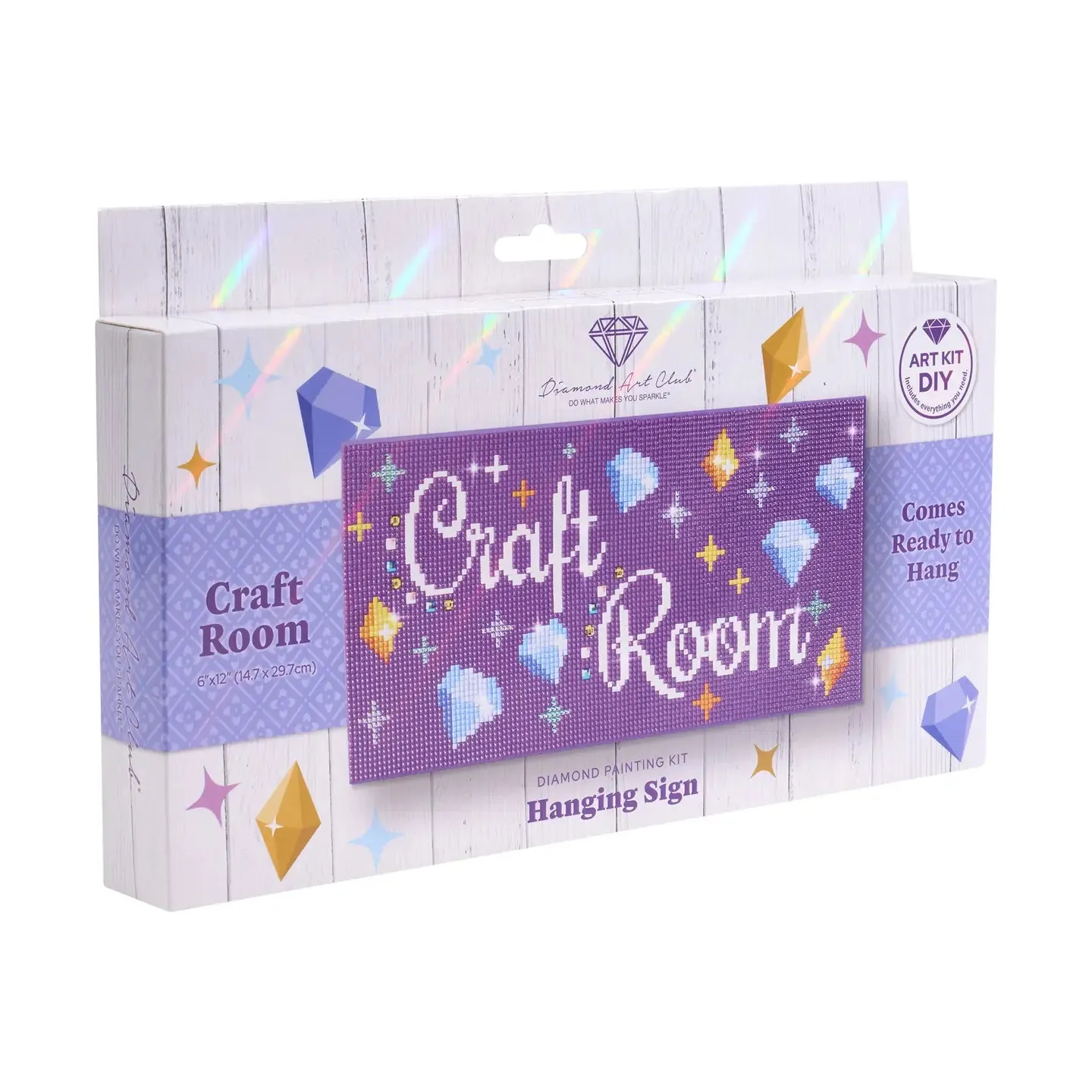 Diamond Art Club SQUARES Hanging Sign - Craft Room