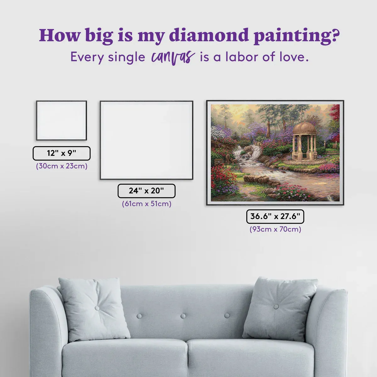 Diamond Art Club SQUARES Love’s Infinity Garden