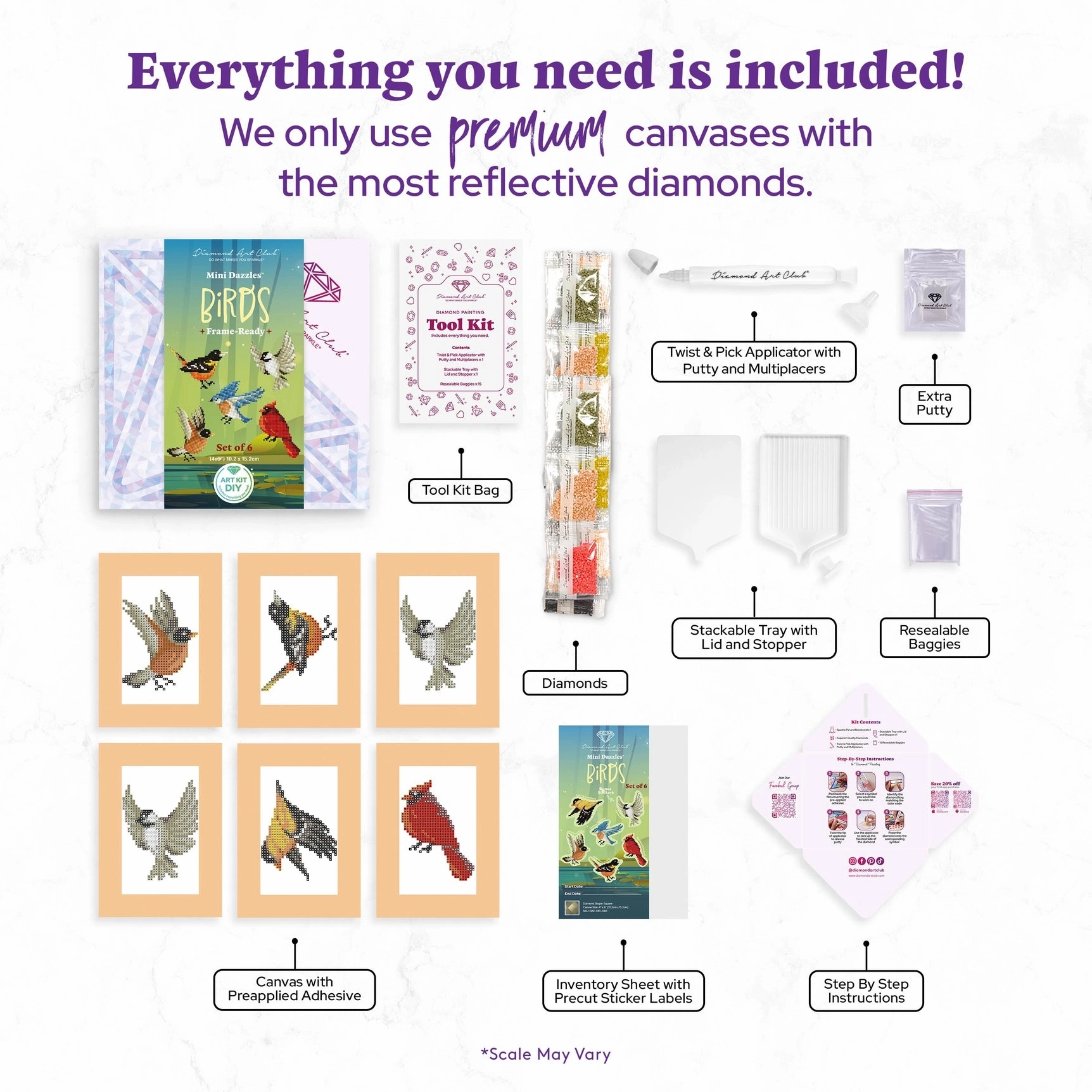 Diamond Art Club Mini Dazzles™ - Spring (6 Pk)