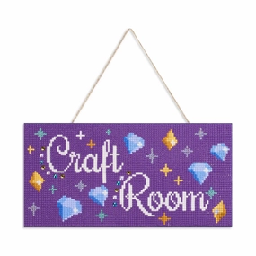 Diamond Art Club SQUARES Hanging Sign - Craft Room