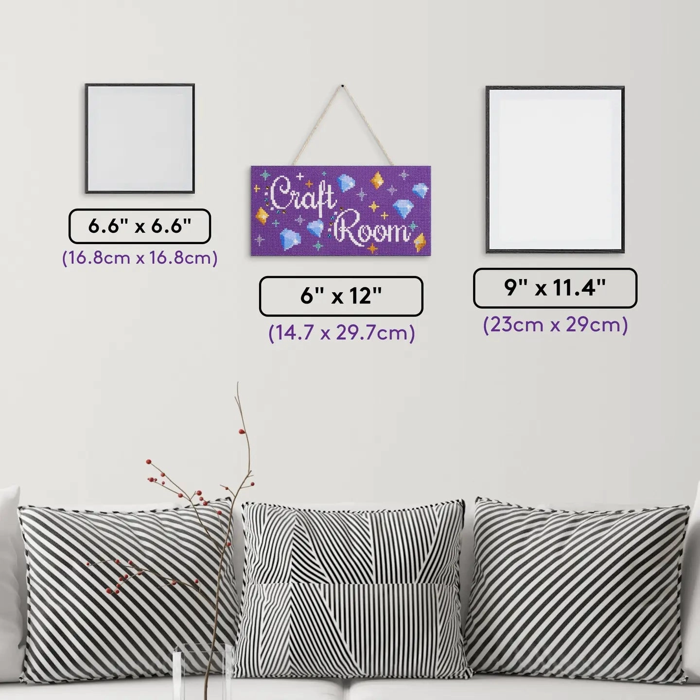 Diamond Art Club SQUARES Hanging Sign - Craft Room