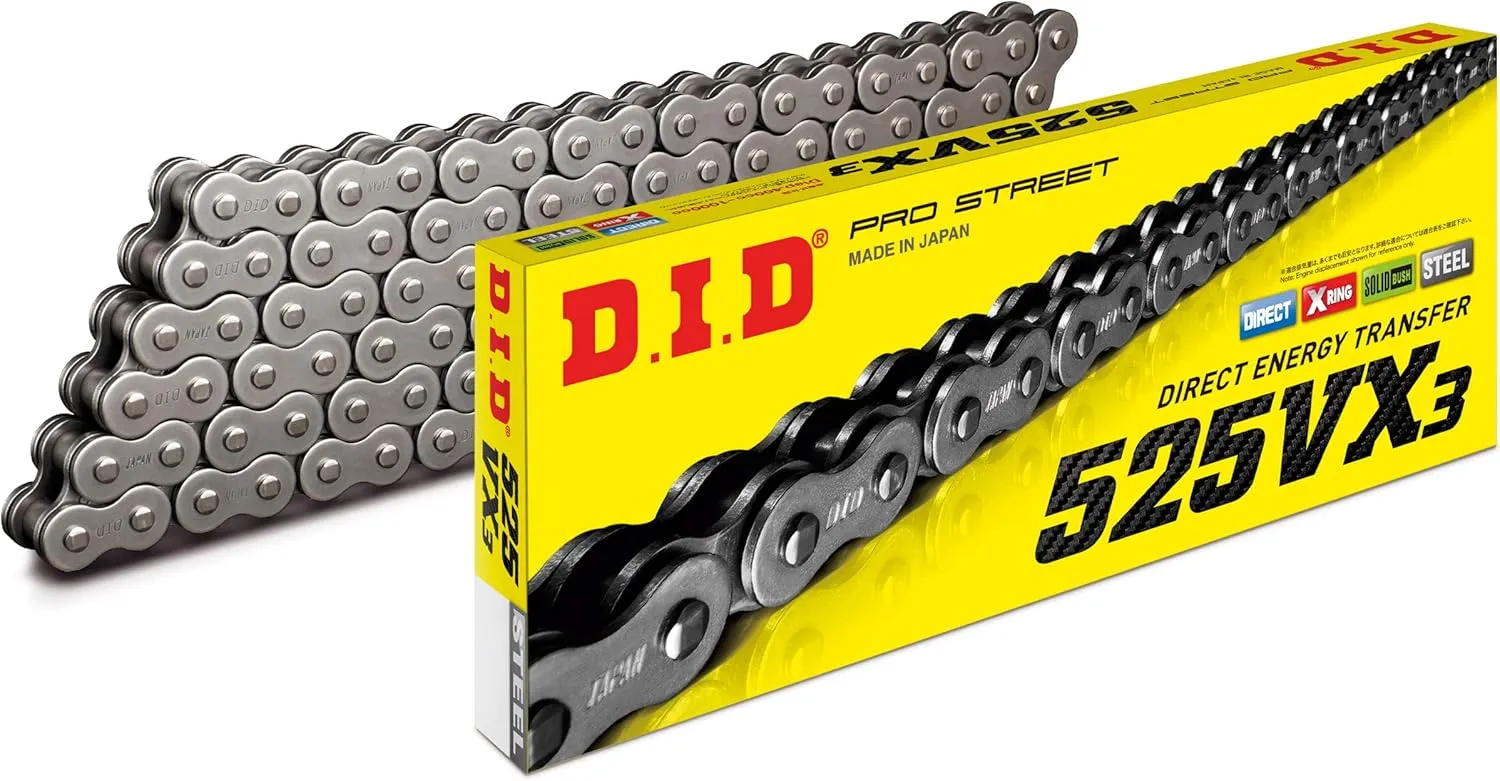 Did 525VX3X110ZB 525VX3 X-Ring Series Chain - 110 Links - Natural