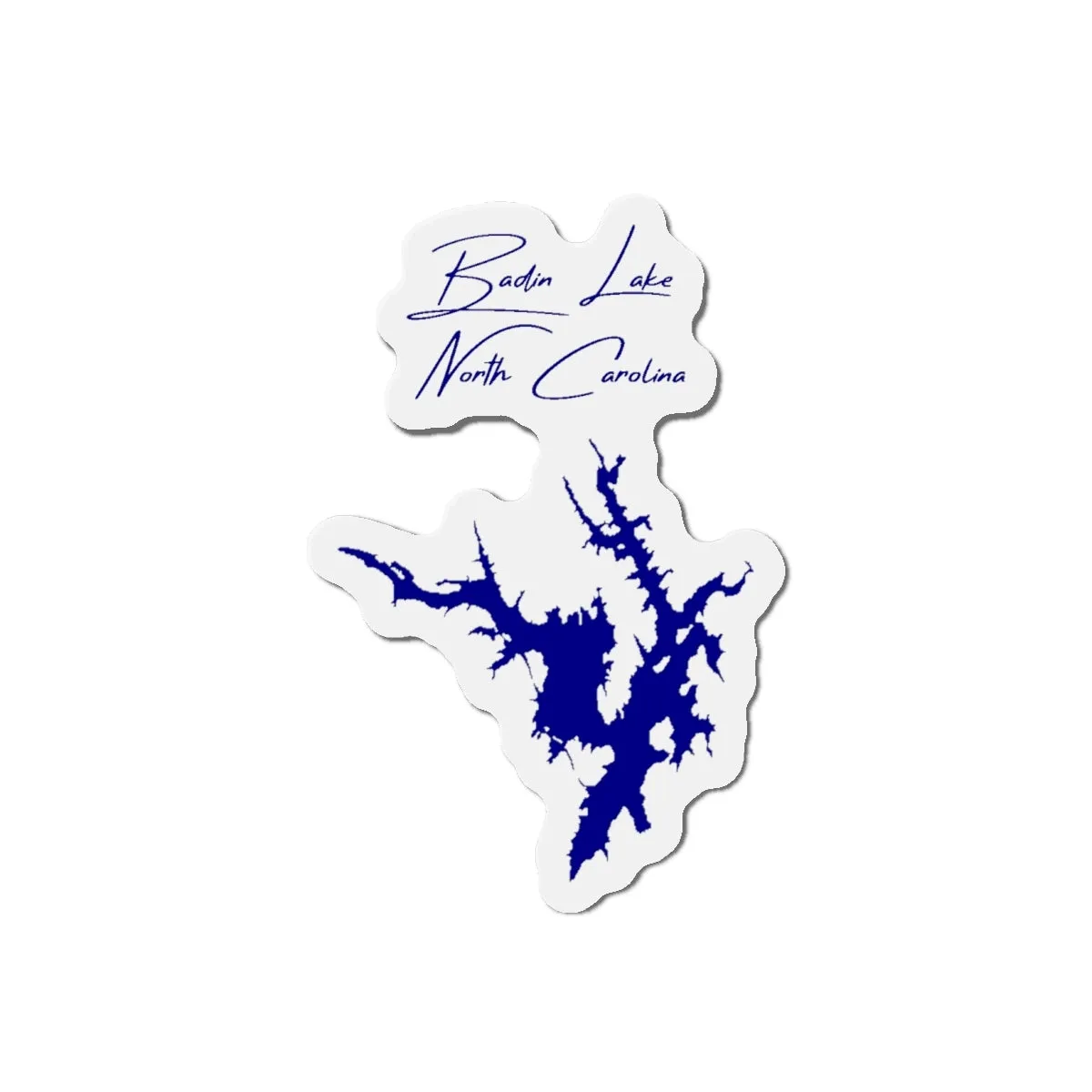 Die Cut Magnet Badin Lake North Carolina