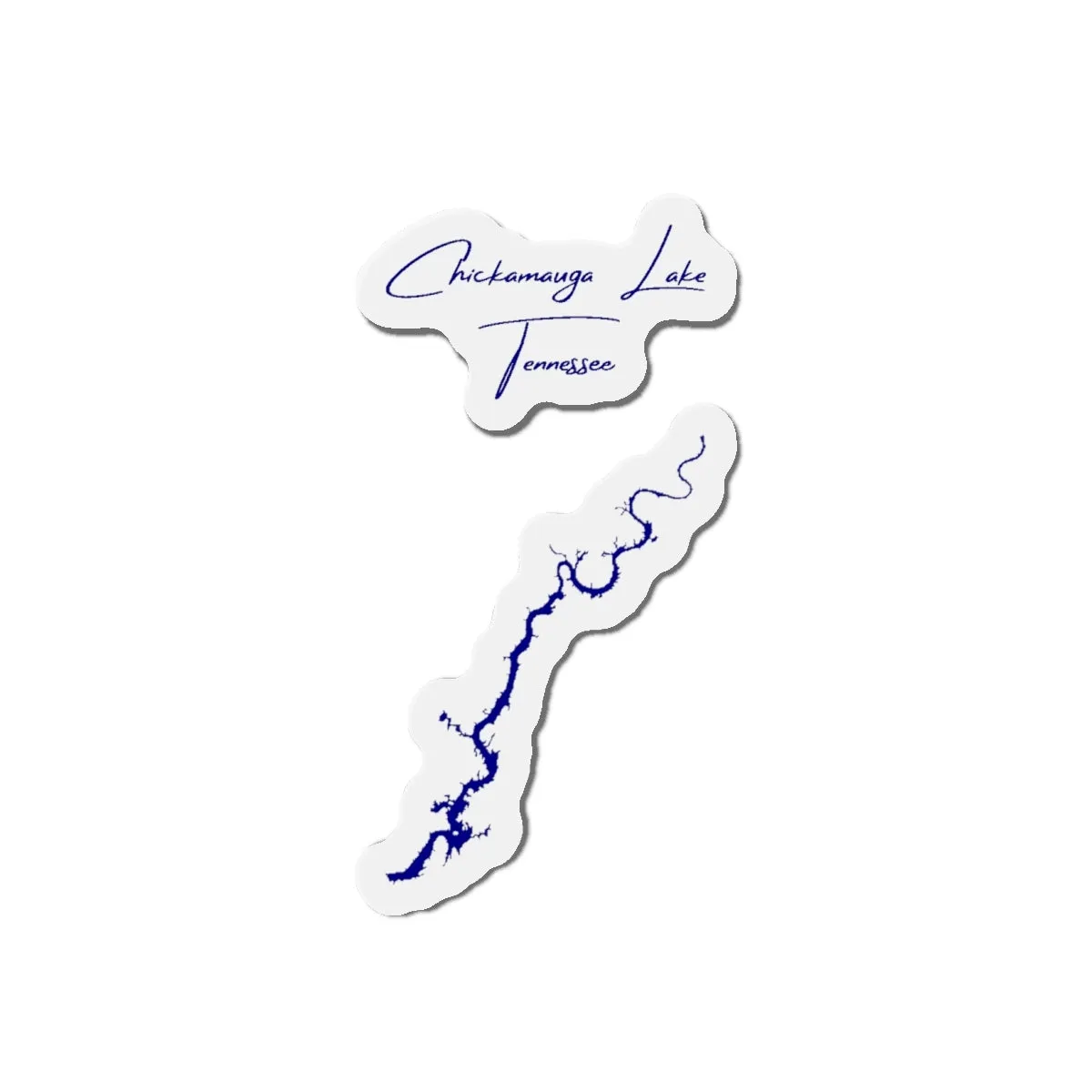 Die Cut Magnet Chickamauga Lake Tennessee