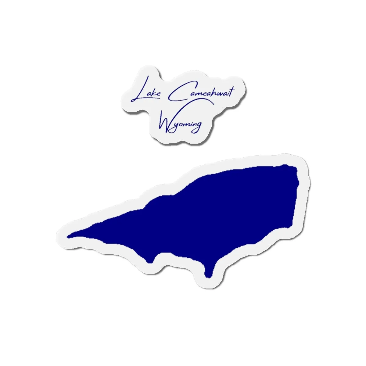Die Cut Magnet Lake Cameahwait Wyoming