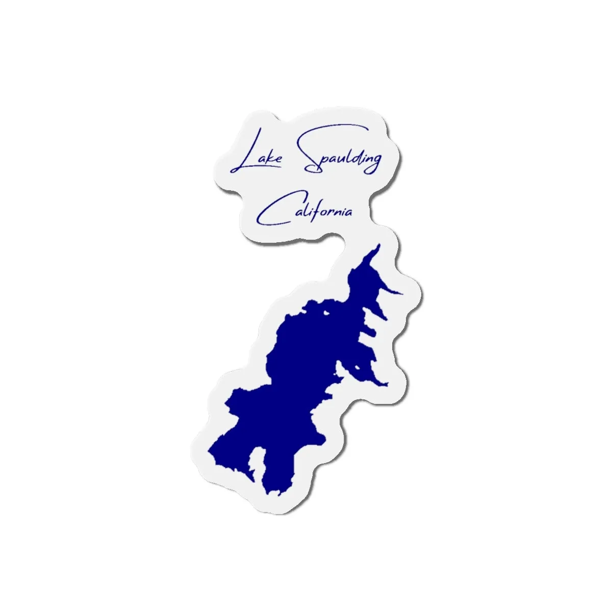 Die Cut Magnet Lake Spaulding California