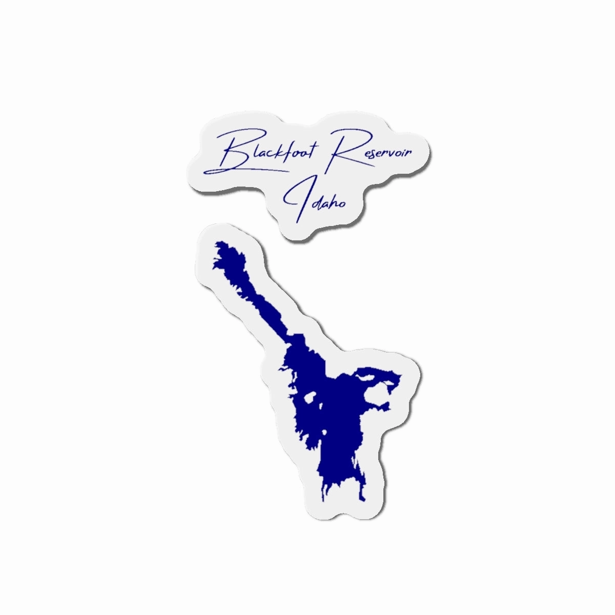 Die Cut Magnet Blackfoot Reservoir Idaho