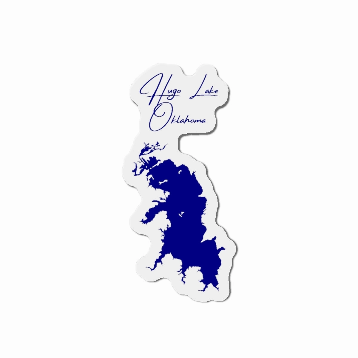 Die Cut Magnet Hugo Lake Oklahoma